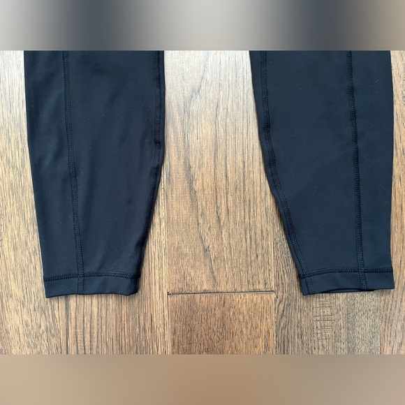 YOGALICIOUS LUX Black Cropped Leggings L High Rise Pockets - Picture 4 of 8